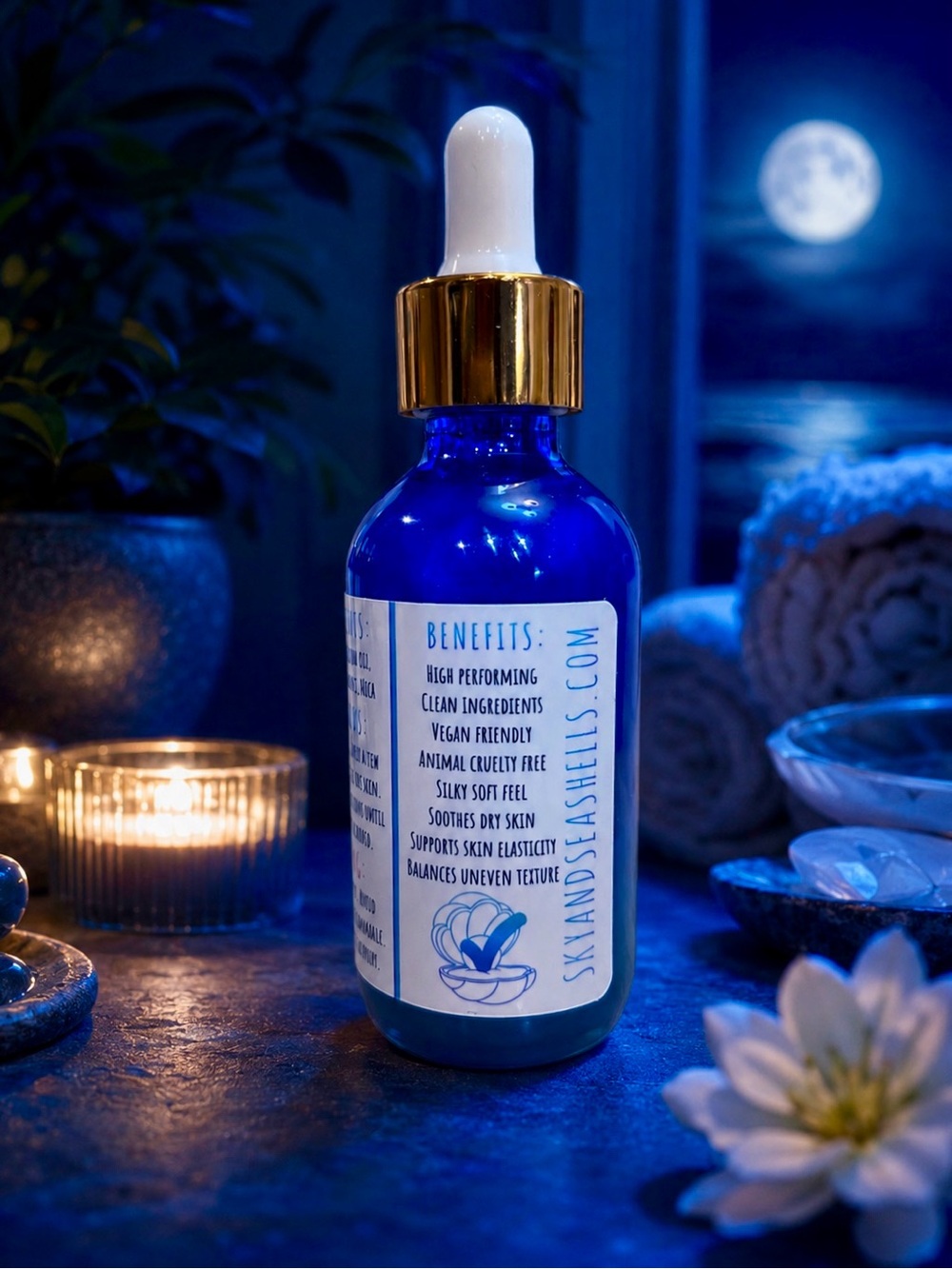 Hand Crafted “Moonstone Mist” Scented Body Oil by Sky & Seashells Skincare - Picture 3 of 4